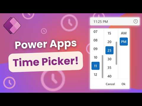 Power Apps Modern Time Picker: The Missing Control!