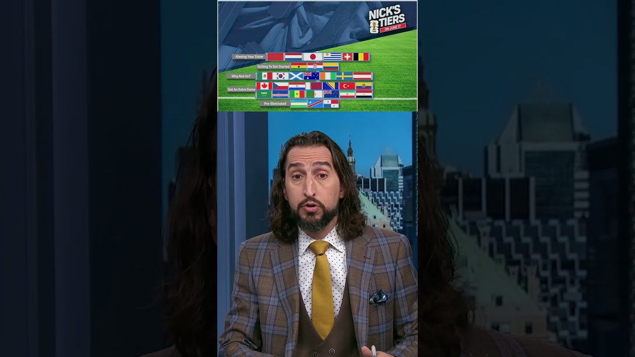 Nick reveals his inaugural edition of FIFA World Cup Tiers 👀 #worldcup #argentina #france #brazil