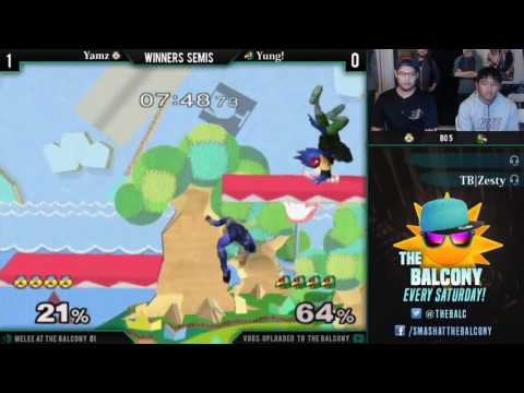 Melee @ the Balcony 81 - Winners Semis ft. Yung! (Falco) VS Yamz (Sheik)
