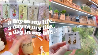 a vlog🍒 | unboxing butter album, cafe trips, studying, kpop stores + more !!