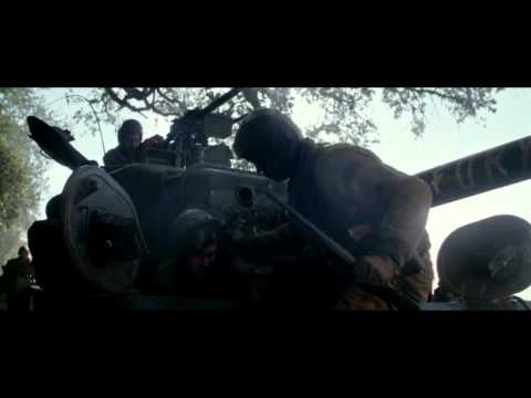 Fury - ambush - burning soldier scene/ مترجم