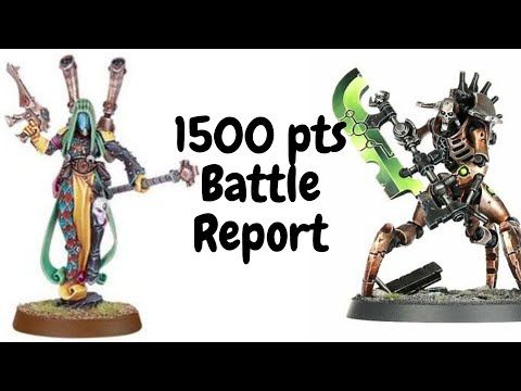 1500 points harlequins vs Necrons 9th edition fast edited battle report with narreation
