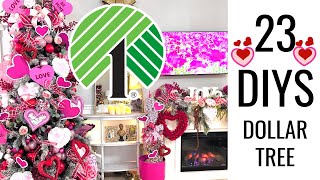 💖23 DIY Dollar Tree VALENTINES DECOR CRAFTS WREATH SWAG FLORAL 💖Olivia's Romantic Home DIY