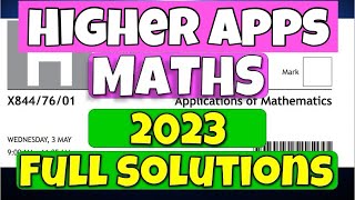 Higher Applications 2023 Paper 1