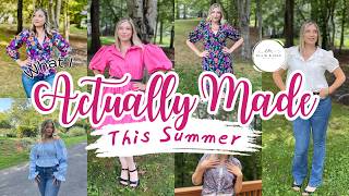 What I Actually Sewed This Summer (and What I Didn’t!) ✂️ Sewing Motivation + Pattern Ideas