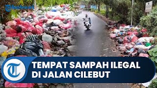 Bogor Hari Ini: Jalan Cilebut-Karadenan Jadi Tempat Sampah Ilegal, Tampak Tumpukan Sampah Menggunung