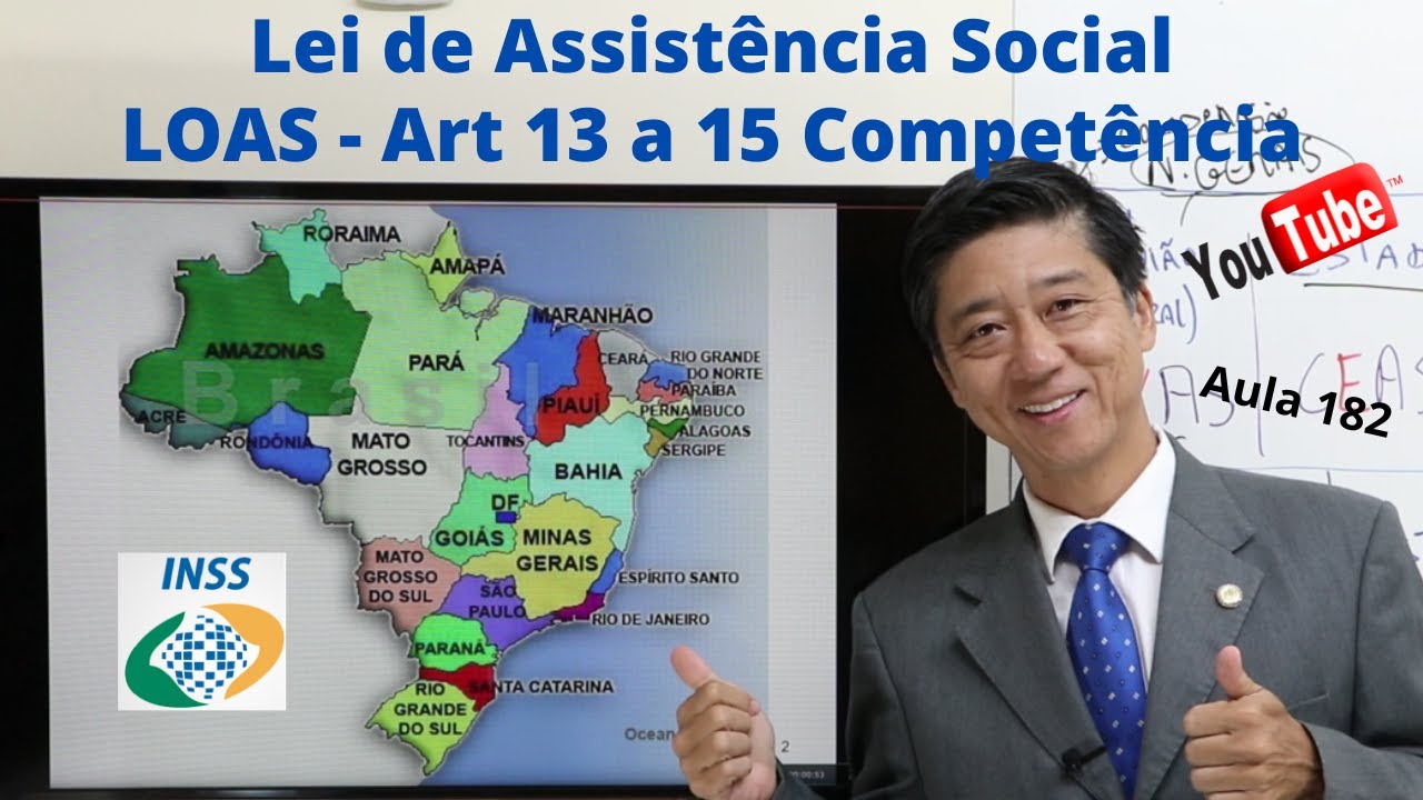 Lei de Assistência Social - LOAS - Art 13 ao 15 -  Aula 182 - Dto Previdenciário Prof Eduardo Tanaka