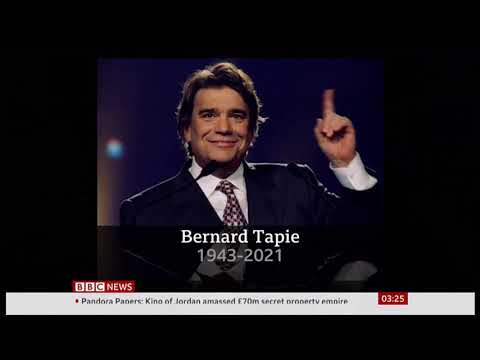 Bernard Tapie passes away (1943 - 2021) (France) - BBC News - 4th October 2021