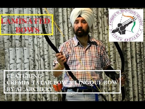 Laminated Bows - Cremia Tatar Bow ( Black Laminated) &  Lingque Bow from AF Archery