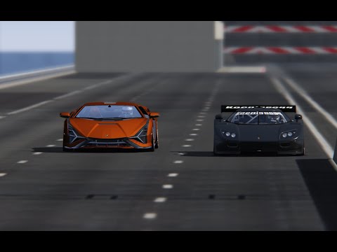 Koenigsegg CCGT vs Lamborghini Sian FKP 37 - Drag Race 20 KM
