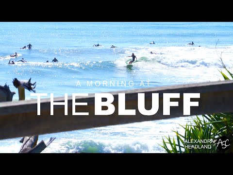 HD video of exciting surf at the Bluff