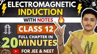 Electromagnetic Induction Class 12 | Physics | For JEE & NEET | Full Revision In 20 Minutes