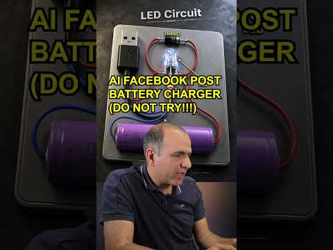 Never Trust Facebook AI Posts! #lithiumbattery #experiment #test #charger #funnyreels #teamhuman