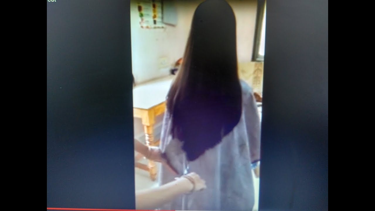 V shaped haircut with layers back view