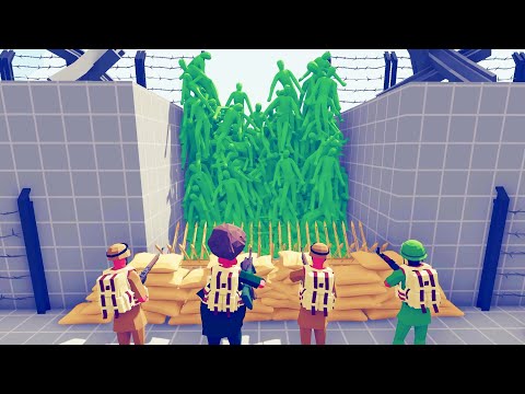 Zombie 100 Units vs Army - Totally Accurate Battle Simulator TABS