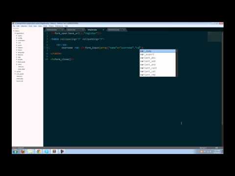 Codeigniter Registration Tutorial Part 2 Form Setup