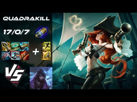 BOTTOM Miss Fortune vs Aphelios [QUADRAKILL] - NA Grandmaster Patch 25.24