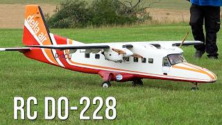Unique! RC Dornier Do 228– Fantastic Flying And A Crosswind Bumpy Jumpy Landing