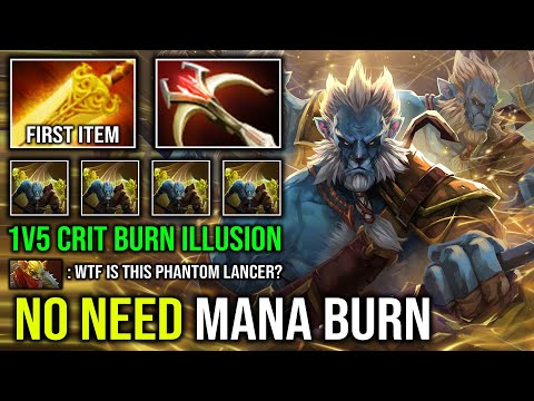 WTF Create Unlimited Burn Crit Illusion Army 1v5 Juke & Dodge Radiance Phantom Lancer Dota 2
