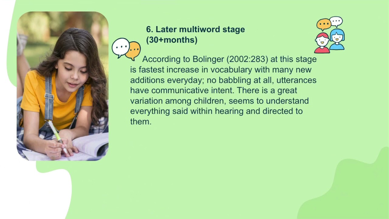 Language Acquisition ( Semantic Development )