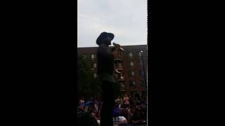 Andre Cymone Addresses Crowd at Spike Lee's Prince Birthday Celebration in Brooklyn, NY