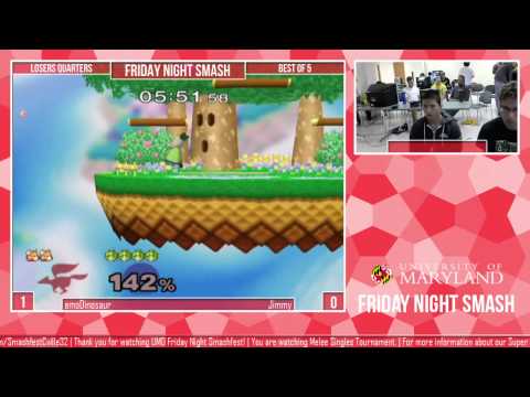 10/24 Fest - emoDinosaur (Fox, Falco) vs Jimmy (Peach) Melee Losers Quarters