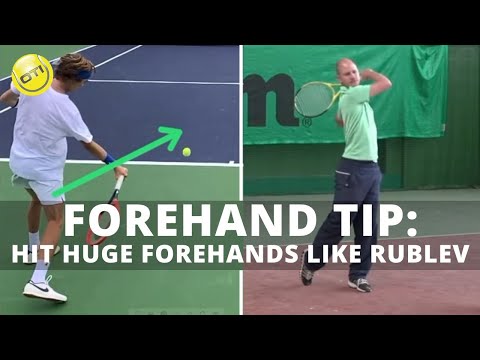 How to Hit HUGE Forehands like Rublev & Develop Massive Racket Head Speed!