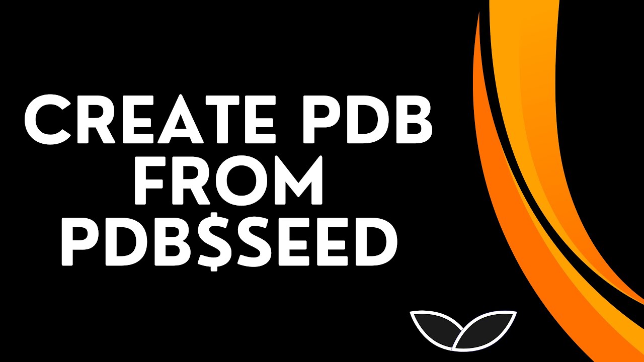 Create PDB from PDB$SEED | Oracle Multitenant Architecture