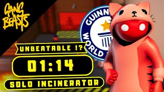 Solo Incinerator - (1:14.00) | WORLD RECORD | Firenox | Gang Beasts RTWR