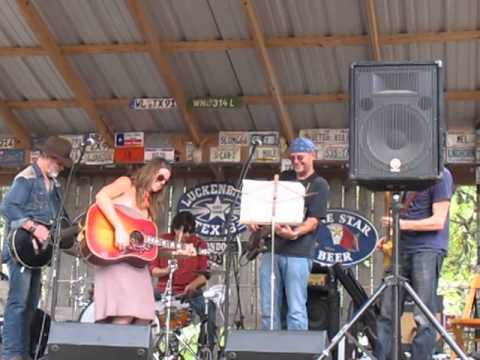 Bill Chambers with Robyn Ludwick in Luckenbach, TX