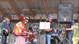 Bill Chambers with Robyn Ludwick in Luckenbach, TX