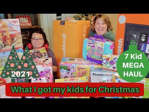 HUGE SEVEN KIDS CHRISTMAS MEGA GIFT HAUL | What I got my Toddlers and Kids for Christmas 2021