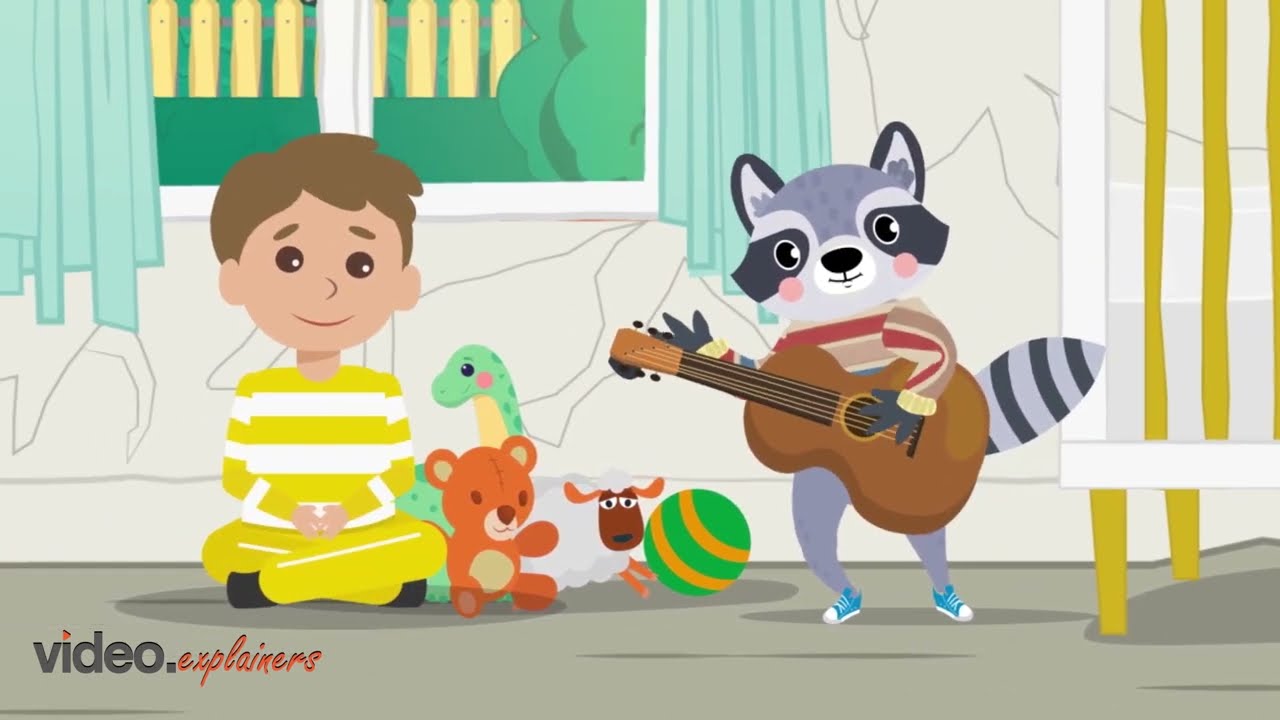 Cartoon Animation — Raccoon Music