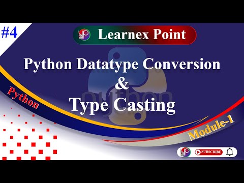 Python Datatype Conversion Type Casting In Python Learnex Point