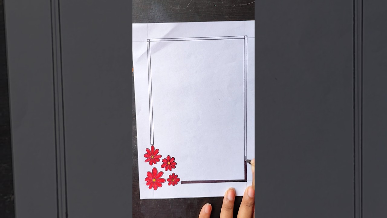 Simple and Easy Border Design/Assignment Front Page Design/Project File Decoration#viral#shorts