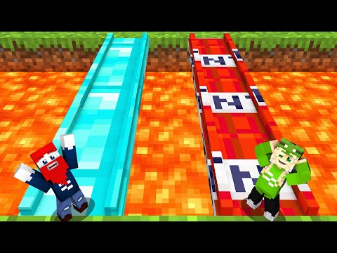 Benx Fallen Brücke VS. Elina Fallen BRÜCKE! Minecraft