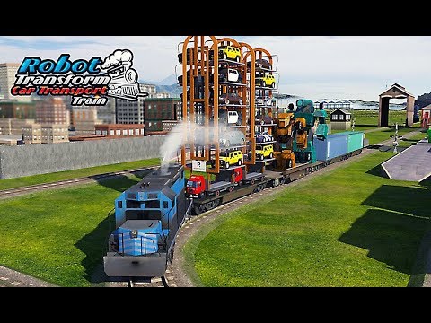 Robo Car Transform: Train Transport Smart Crane 3D - Level 6