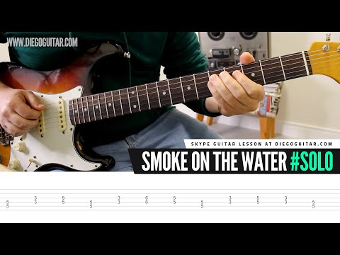 Smoke on the Water Guitar Solo Lesson | Tab | Tutorial