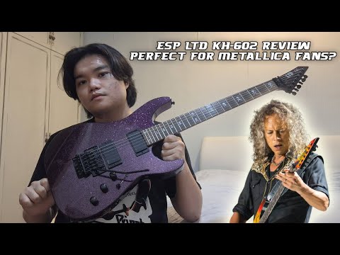 ESP LTD KH-602 PURPLE SPARKLE Guitar Review - Perfect guitar for Metallica fans?