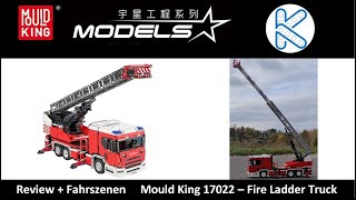 Mein bisher größtes Set  und eine tolle Drehleiter. Mould King 17022 - Fire Ladder Truck