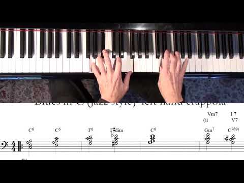 More Left Hand voicings for C Blues | Jazz Piano College