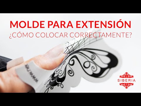 Uñas de gel | cómo poner correctamente el MOLDE para la EXTENSIÓN de uñas con GEL