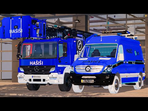 Blue Emergency Call 112 - Bonn Fire Brigade Truck and Ambulance on Duty! 4K