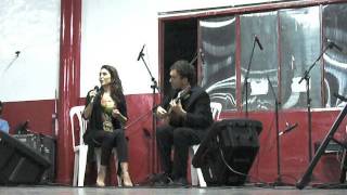 Julian Hermida y Josefina Scaglione en la milonga solidaria 3