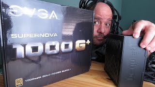 Unboxing And Installing the EVGA SuperNOVA 1000 G+ 80 Plus Gold 1000Watt Power Supply