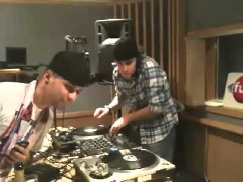 Dj Skinnyjimmy & Big Ali @ Fun Radio in Paris France Pt 1