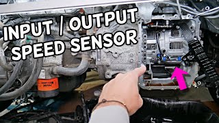 INPUT OUTPUT SPEED SENSOR LOCATION REPLACEMENT JEEP COMPASS JEEP PATRIOT DODGE DART