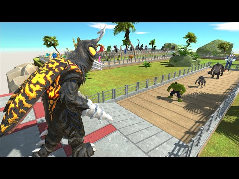 NEW UNIT ! MEGALON DESERT ISLAND DEATH RUN - Animal Revolt Battle Simulator