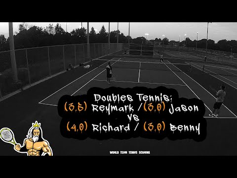 (WTT Practice) Doubles Tennis: Reymark (3.5) / Jason (3.0) vs Richard (4.0) / Benny (3.0)