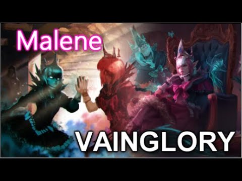 Learning To Play Vainglory (MOBA) Malene Midlane Gameplay